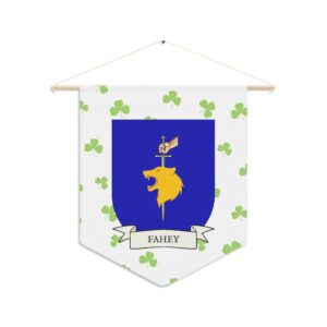 Fahey Family Coat of Arms Indoor Pennant