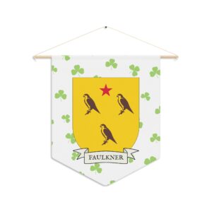 Faulkner Family Coat of Arms Indoor Pennant