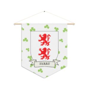 Ferry Family Coat of Arms Indoor Pennant