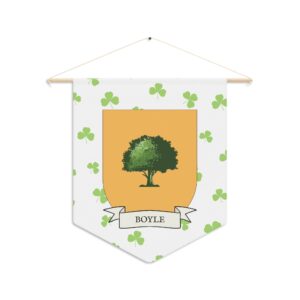 Boyle Family Coat of Arms Indoor Pennant