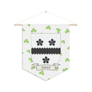 Foley Family Coat of Arms Indoor Pennant