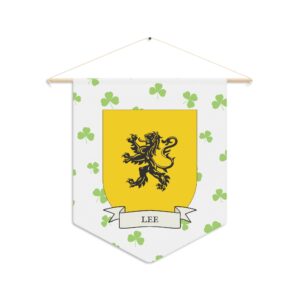 Lee Family Coat of Arms Indoor Pennant