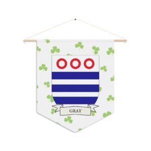Gray Family Coat of Arms Indoor Pennant