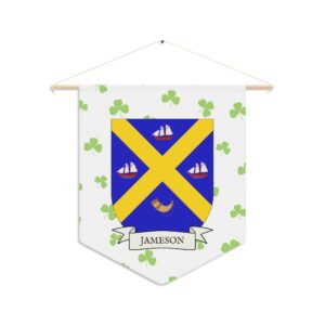 Jameson Family Coat of Arms Indoor Pennant