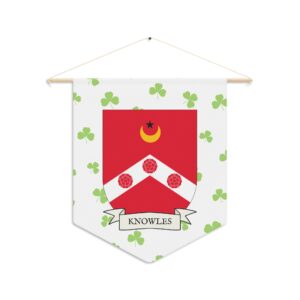 Knowles Family Coat of Arms Indoor Pennant