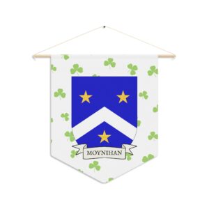 Moynihan Family Coat of Arms Indoor Pennant