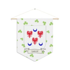 Lally Family Coat of Arms Indoor Pennant