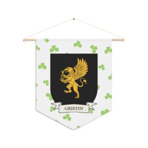 Griffin Family Coat of Arms Indoor Pennant
