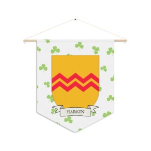 Harkin Family Coat of Arms Indoor Pennant
