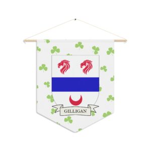 Gilligan Family Coat of Arms Indoor Pennant