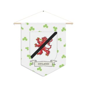 Hyland Family Coat of Arms Indoor Pennant