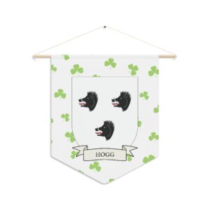 Hogg Family Coat of Arms Indoor Pennant