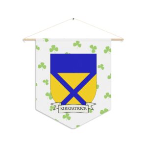 Kirkpatrick Family Coat of Arms Indoor Pennant