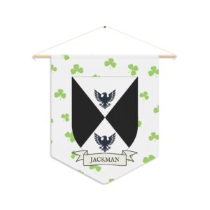 Jackman Family Coat of Arms Indoor Pennant