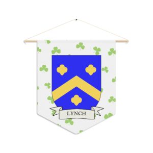 Lynch Family Coat of Arms Indoor Pennant