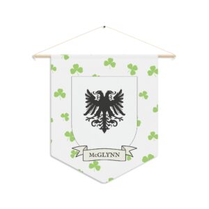 McGlynn Family Coat of Arms Indoor Pennant