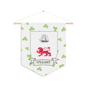 O'Leary Family Coat of Arms Indoor Pennant