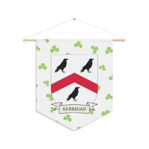 Kerrigan Family Coat of Arms Indoor Pennant