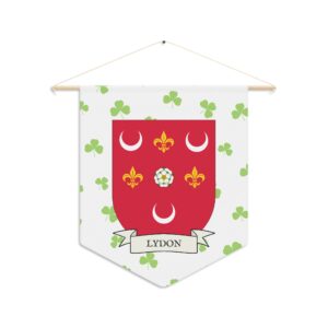 Lydon Family Coat of Arms Indoor Pennant