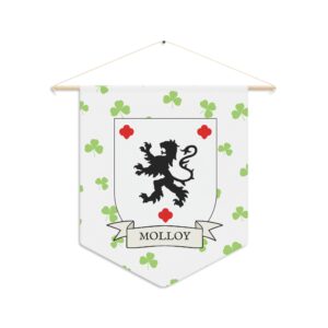 Molloy Family Coat of Arms Indoor Pennant
