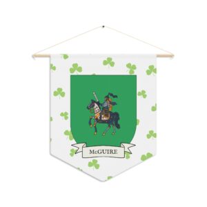 McGuire Family Coat of Arms Indoor Pennant