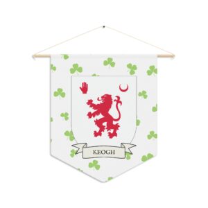 Keogh Family Coat of Arms Indoor Pennant