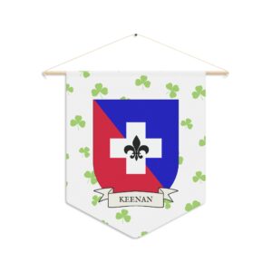 Keenan Family Coat of Arms Indoor Pennant