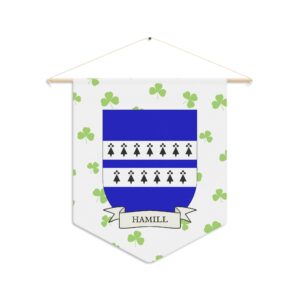 Hamill Family Coat of Arms Indoor Pennant