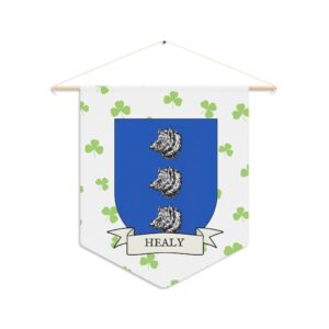 Healy Family Coat of Arms Indoor Pennant