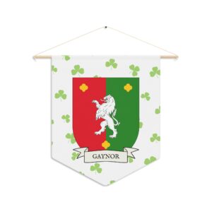 Gaynor Family Coat of Arms Indoor Pennant