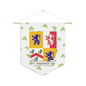 Mahoney Family Coat of Arms Indoor Pennant