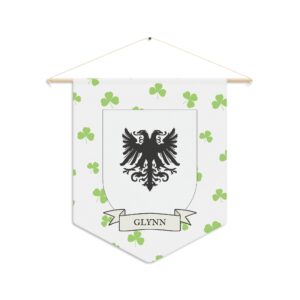 Glynn Family Coat of Arms Indoor Pennant