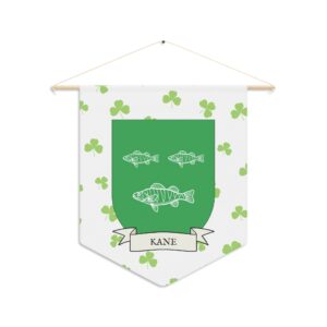 Kane Family Coat of Arms Indoor Pennant
