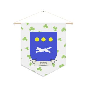 Lynn Family Coat of Arms Indoor Pennant