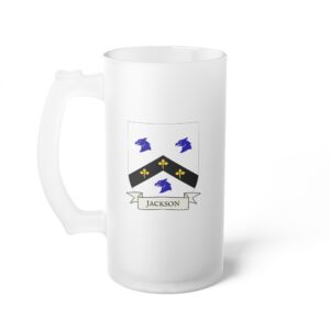Jackson Family Coat of Arms Beer Mug