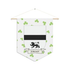 Jordan Family Coat of Arms Indoor Pennant