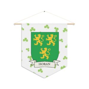 Horan Family Coat of Arms Indoor Pennant