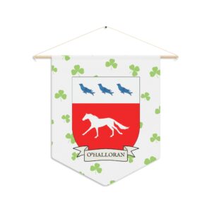 O'Halloran Family Coat of Arms Indoor Pennant