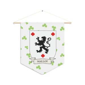 Malloy Family Coat of Arms Indoor Pennant