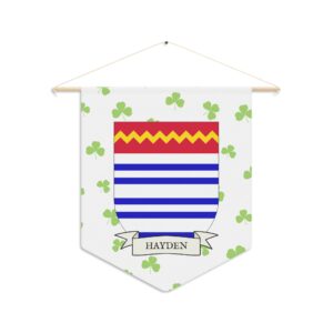 Hayden Family Coat of Arms Indoor Pennant