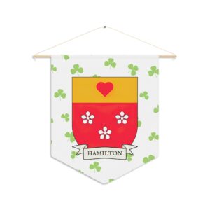 Hamilton Family Coat of Arms Indoor Pennant
