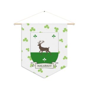 Malarkey Family Coat of Arms Indoor Pennant