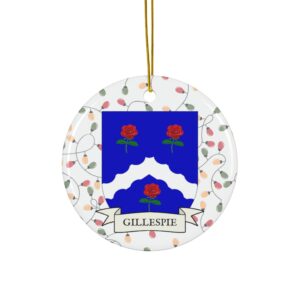 Gillespie Family Coat of Arms Christmas Tree Ornament