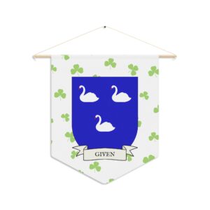 Given Family Coat of Arms Indoor Pennant