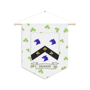 Jackson Family Coat of Arms Indoor Pennant