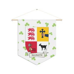 McGrath Family Coat of Arms Indoor Pennant