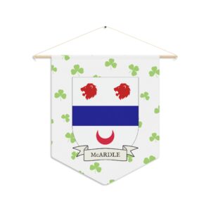 McArdle Family Coat of Arms Indoor Pennant