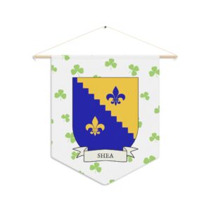 Shea Family Coat of Arms Indoor Pennant