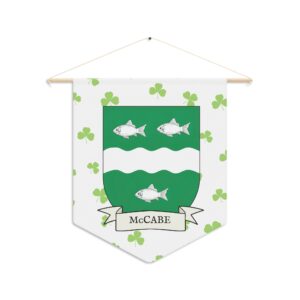 McCabe Family Coat of Arms Indoor Pennant