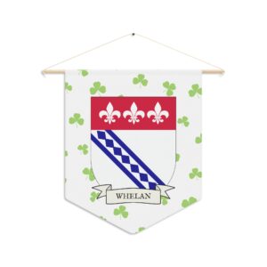 Whelan Family Coat of Arms Indoor Pennant